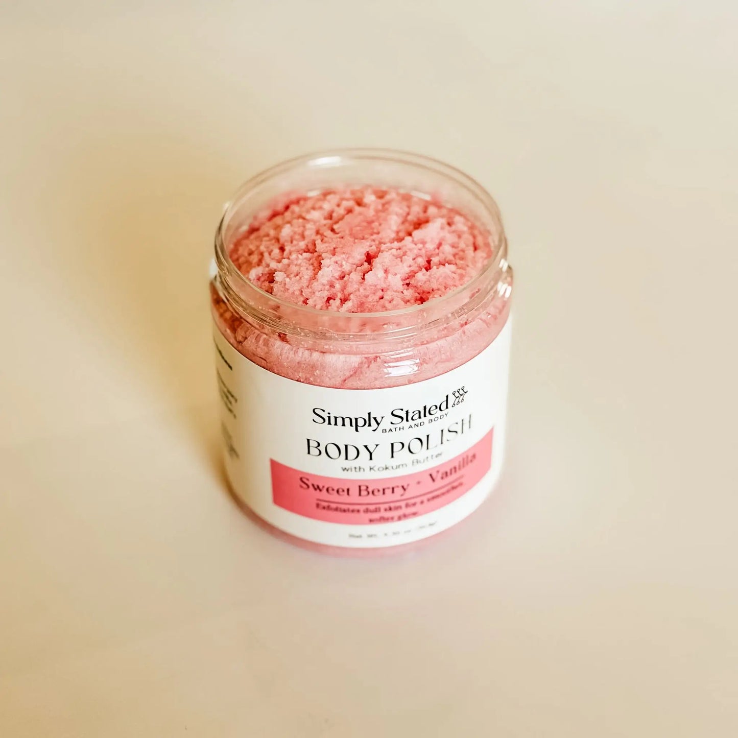 Simply Stated Sweet Berry + Vanilla Body Polish