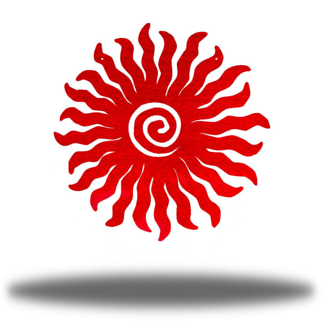 Sun Burst Fiber Laser Powder Coated Wall Art - choice of colors - Made in America