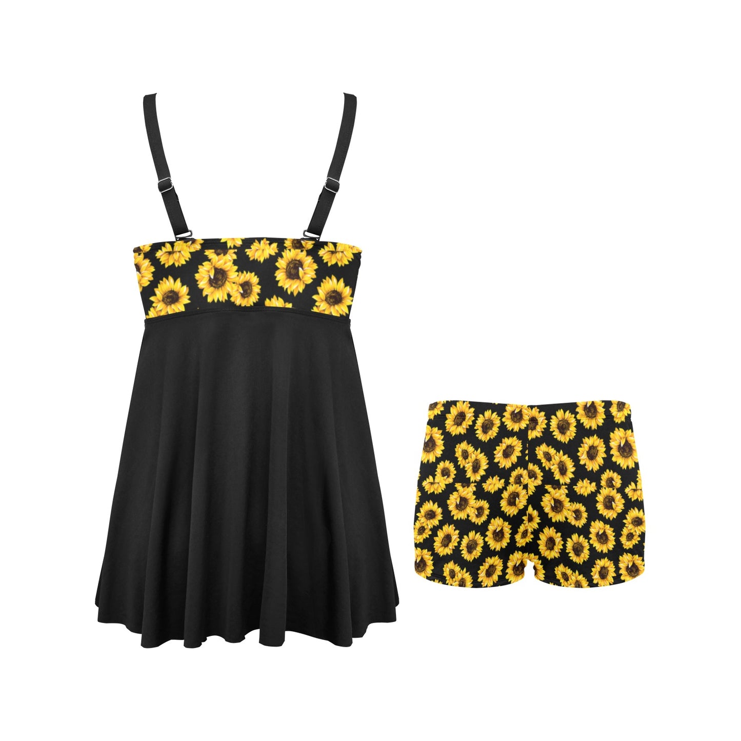 Sunflowers Swim Dress & Shorts Set