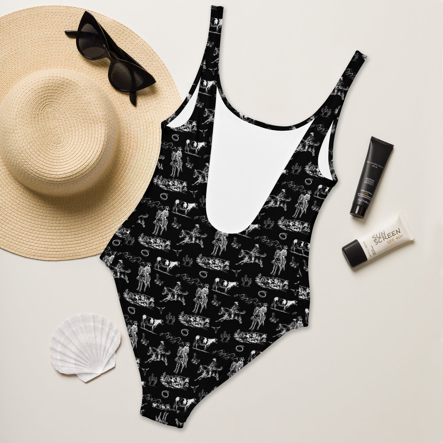 Yeehaw Ranch Way One-Piece Swimsuit