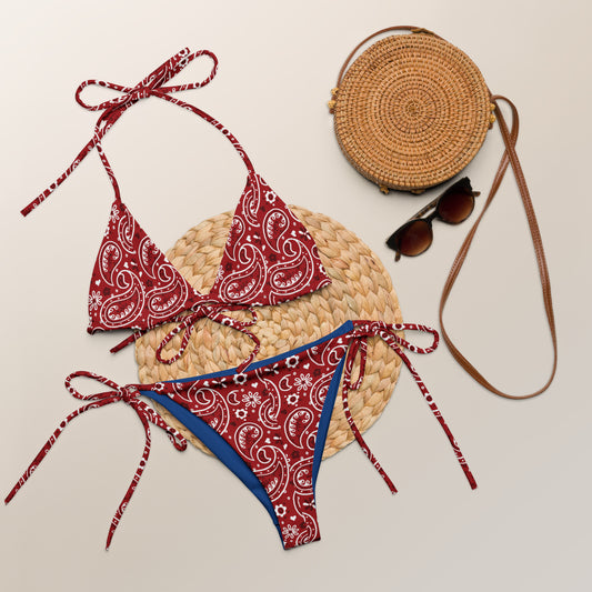 Yeehaw Red Bandana String Bikini