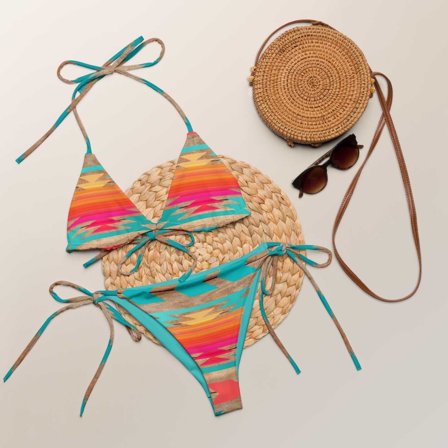 Yeehaw Southwest Aztec String Bikini