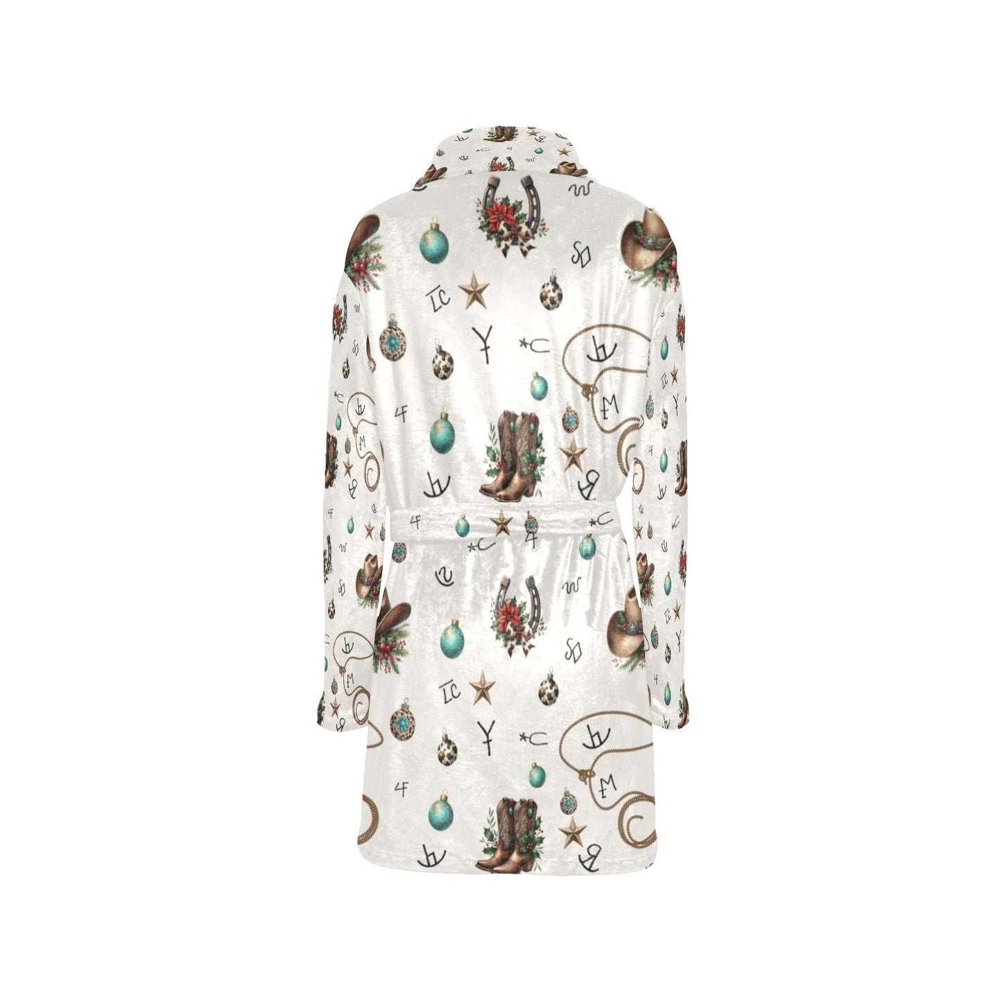 Boots and Brands Western Christmas Cowgirl Fleece Robe