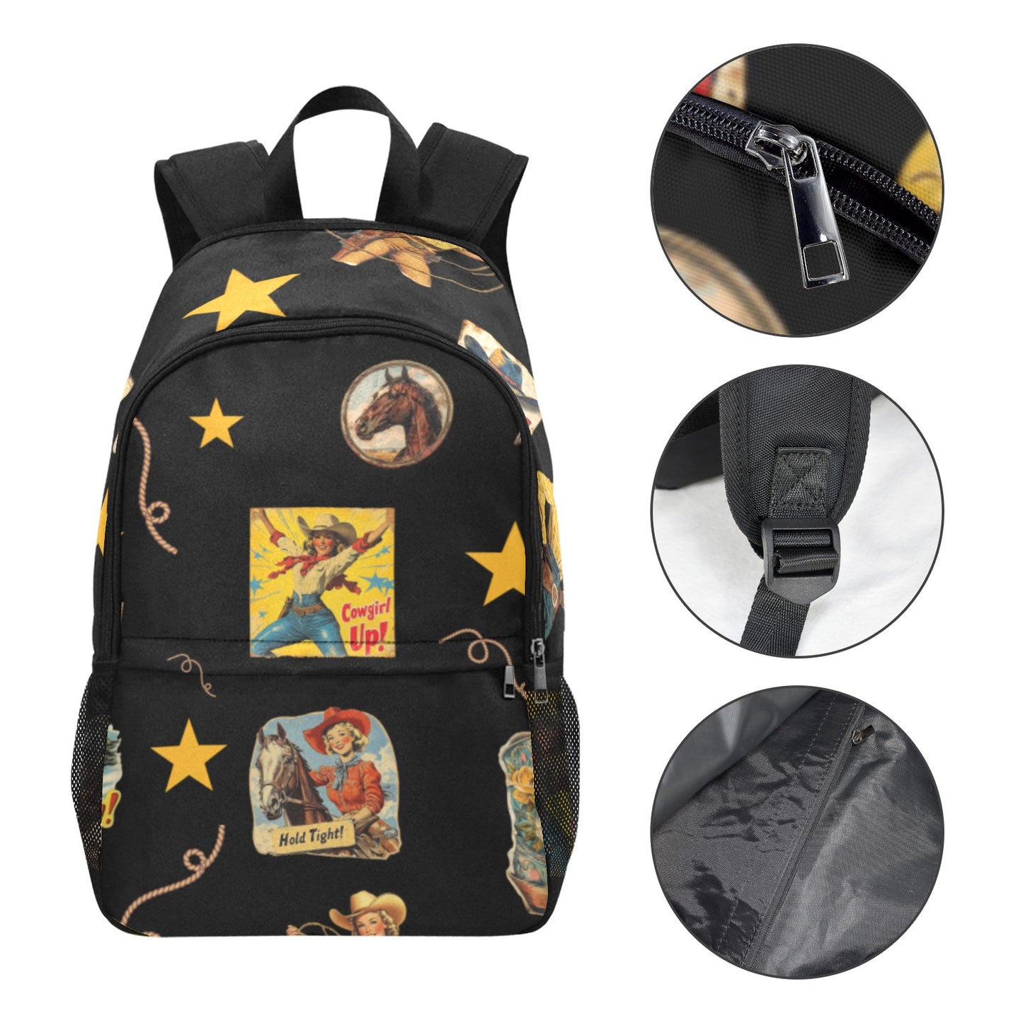 Vintage Cowgirl Collage Backpack