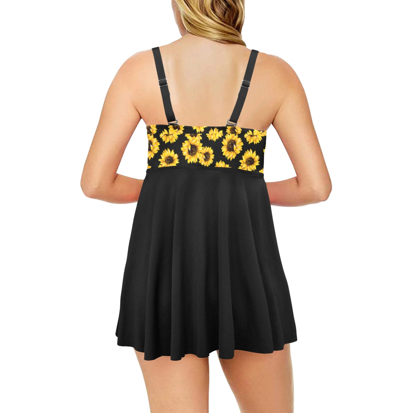 Sunflowers Swim Dress & Shorts Set