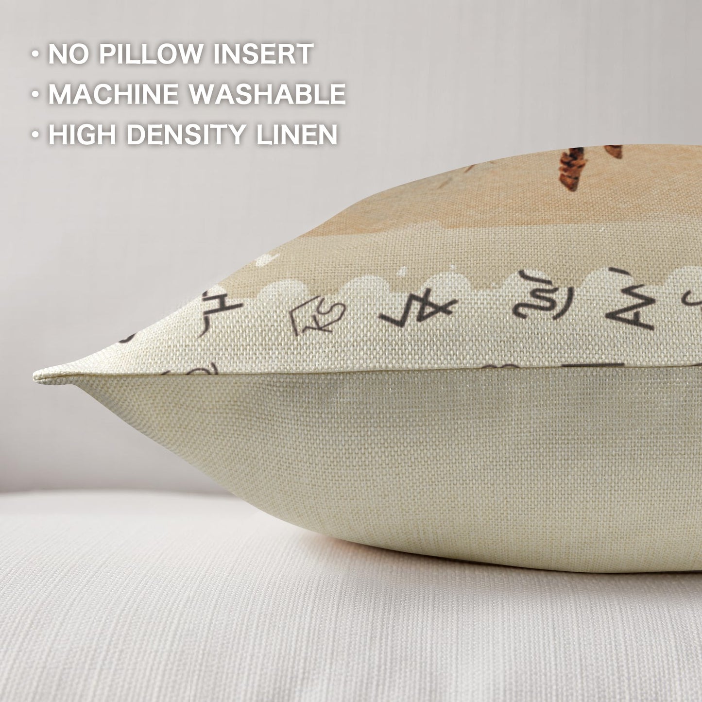 Baha Ranch Vintage Rodeo Stamp Throw Pillow Made in America