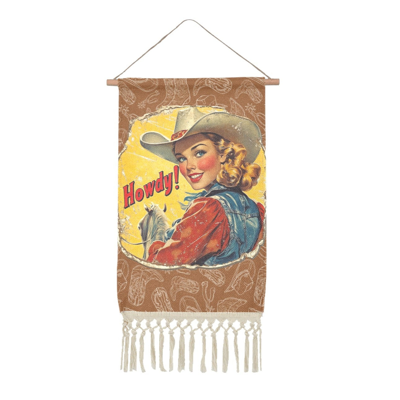 Ryeolo Howdy Sign, Cartello In Legno Western, Da Appendere Alla Ryeolo Howdy Sign, Cartello In Legno Western, Da Appendere Alla