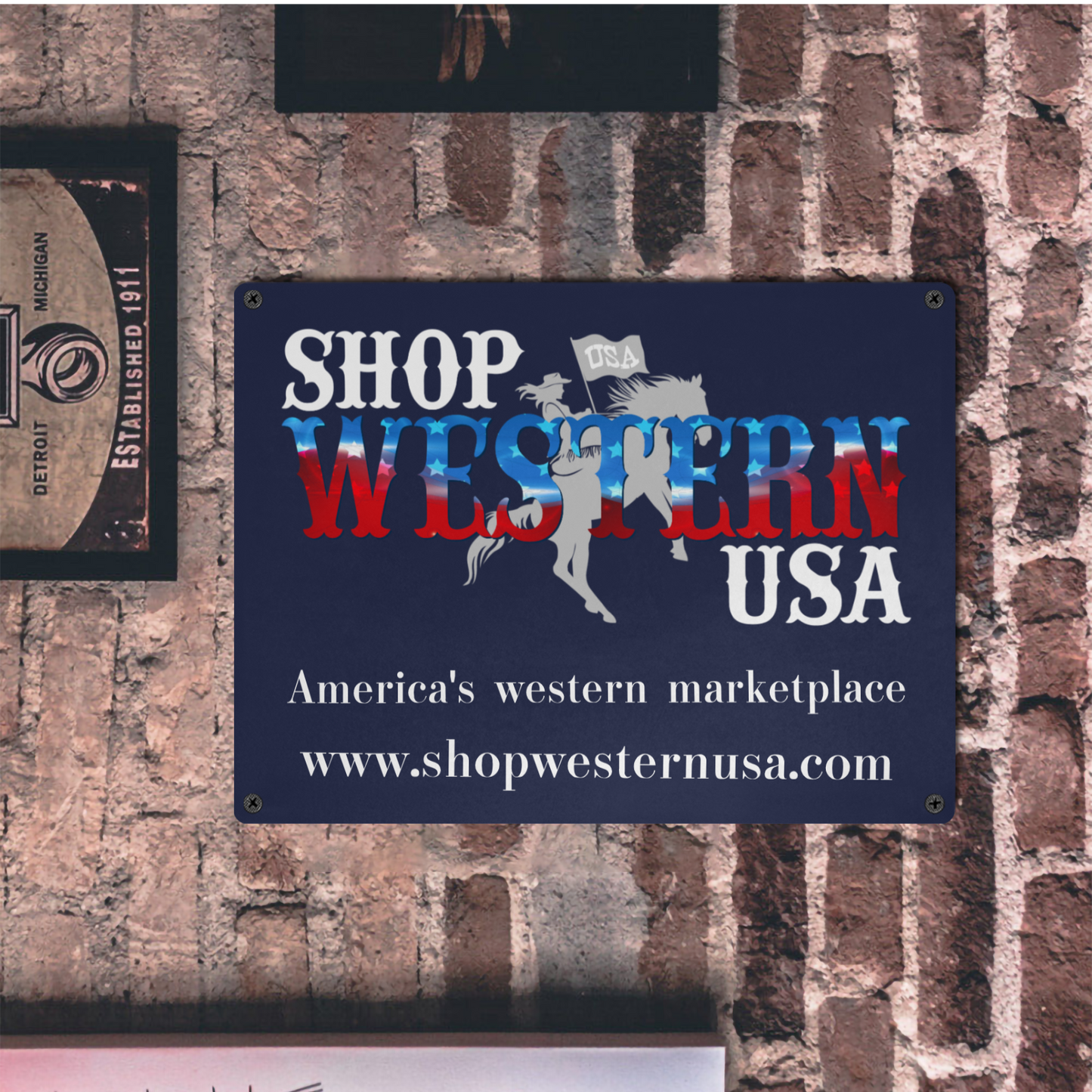 Personalize This Sign! Great for Logos! Metal Tin Sign 12" x 16"