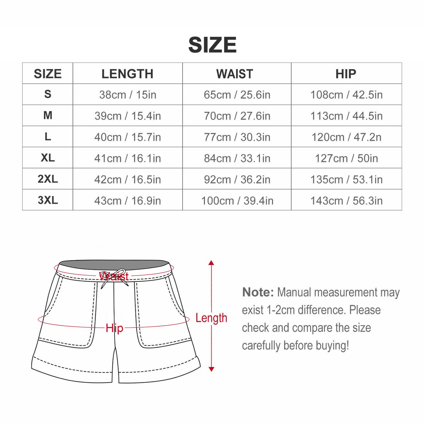 Baha Ranch Viva Las Vegas Drawstring Shorts