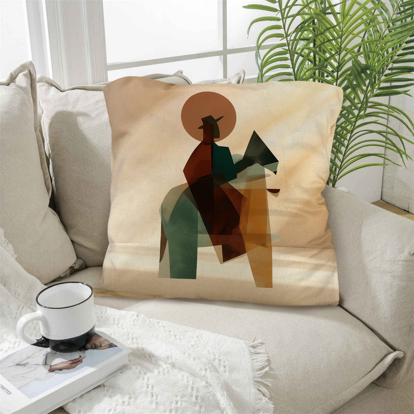 Cowboy Custom Pillow Case 18x18inch Made In America