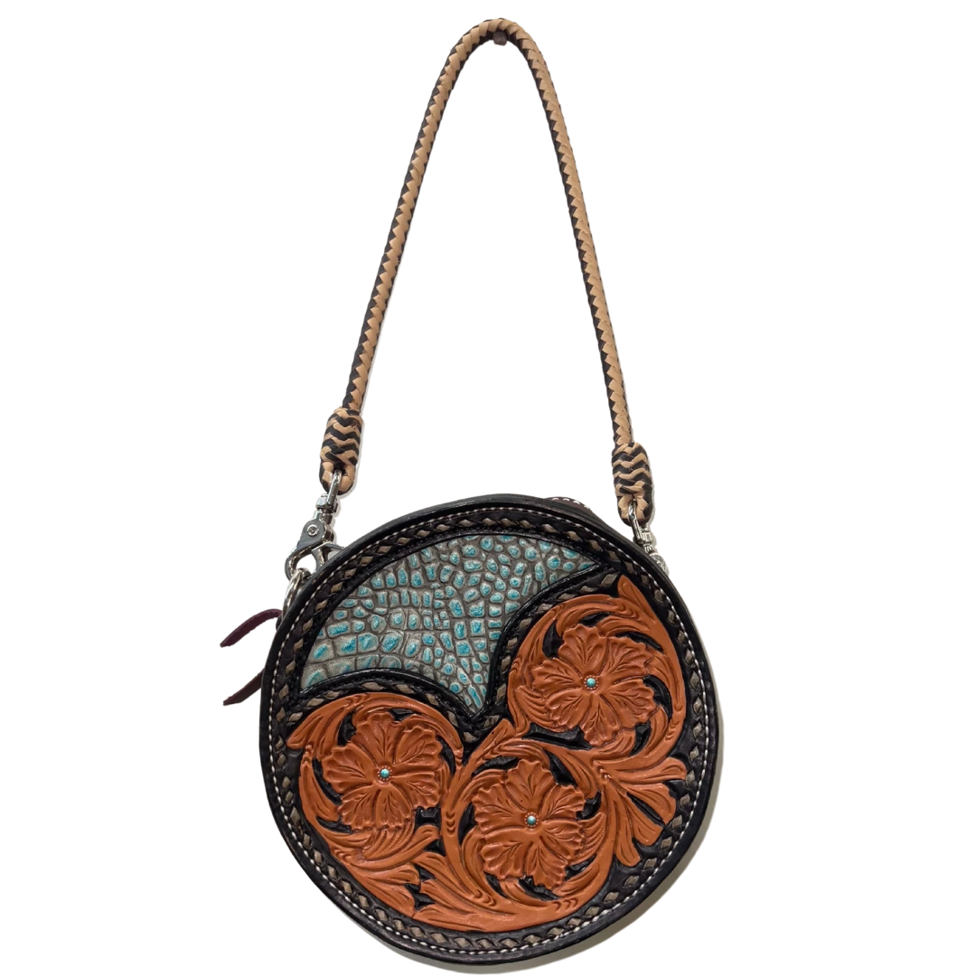 Alamo Saddlery 8" Canteen - Turquoise Gator