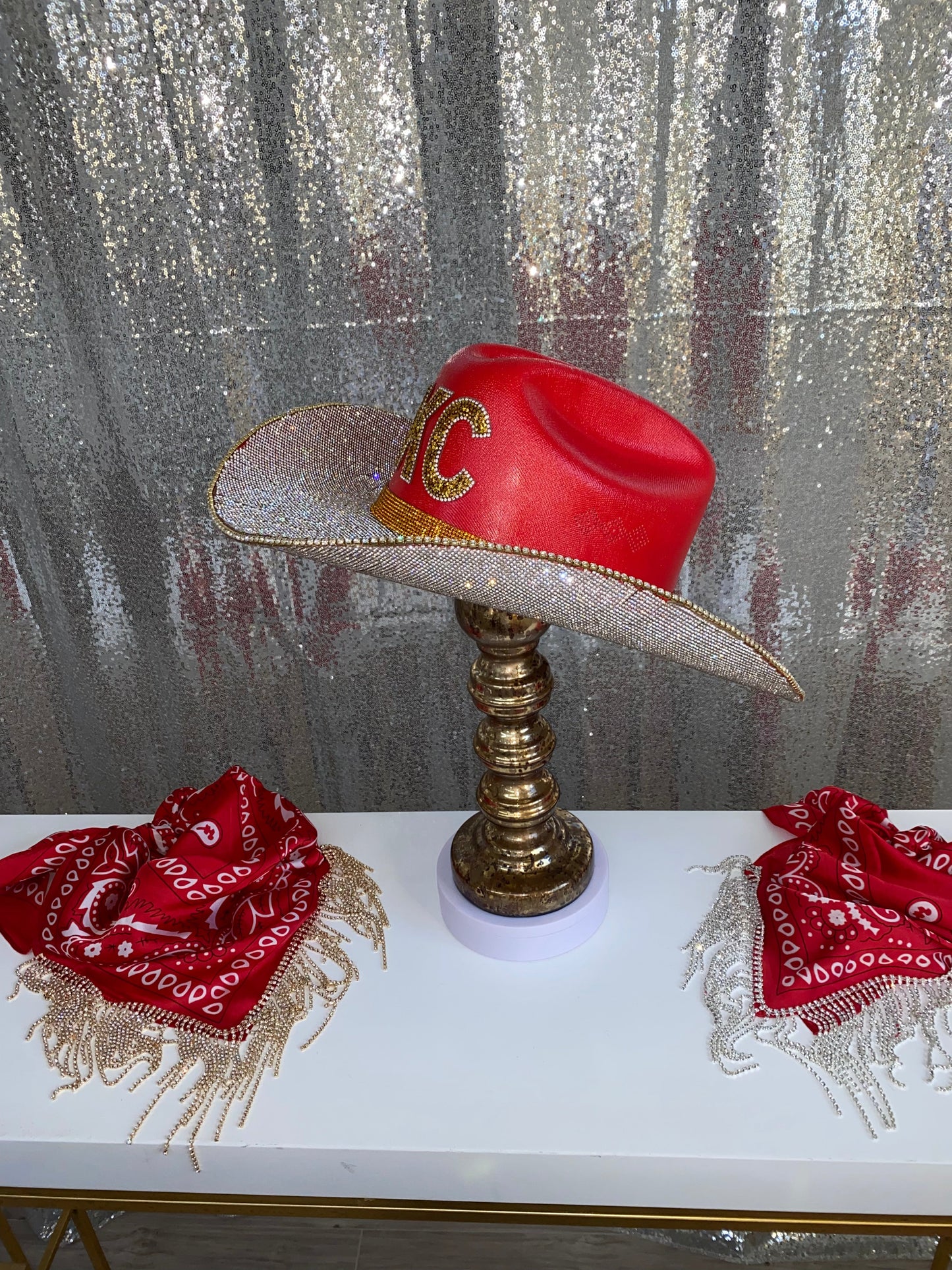 Rhinestone Cowgirl Kansas City Chiefs Hat