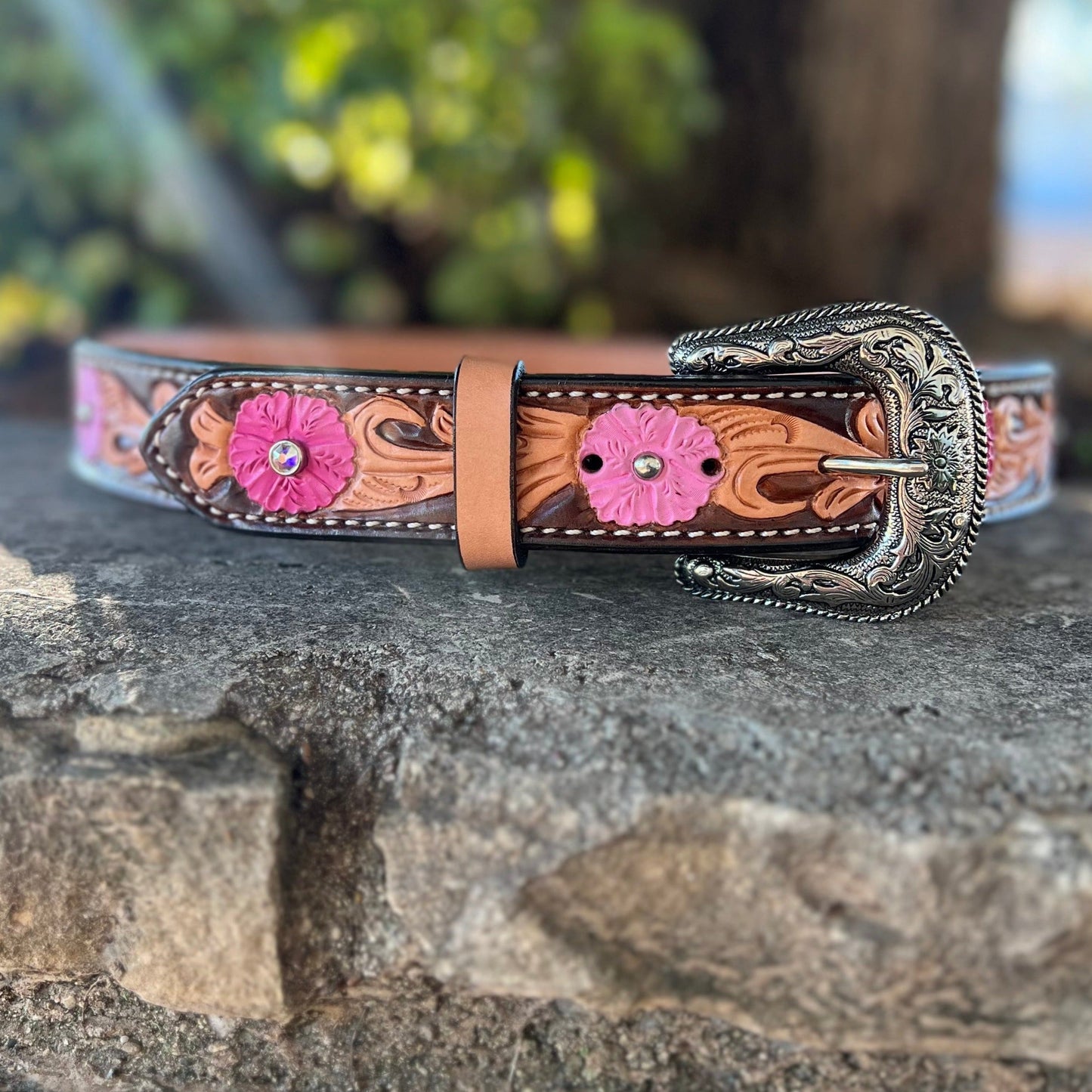 Alamo Saddlery 1.5" Straight Malibu Barbie Belt