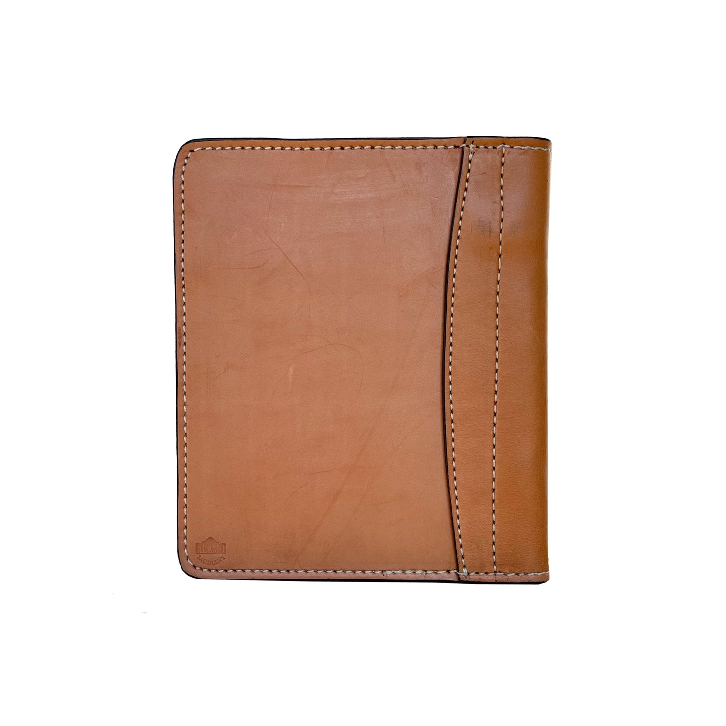 Alamo Saddlery Mini portfolio golden leather serape tooling