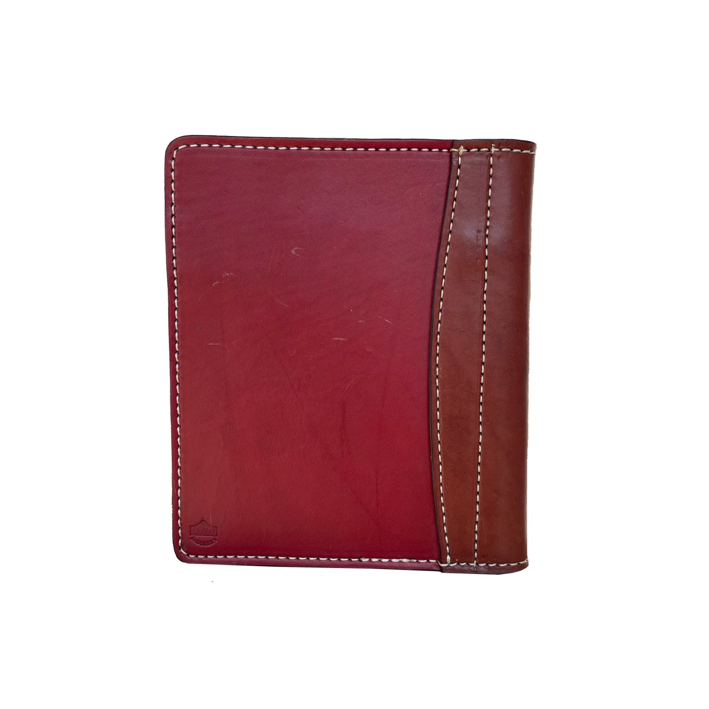 Alamo Saddlery Mini portfolio pink leather arrow tooling