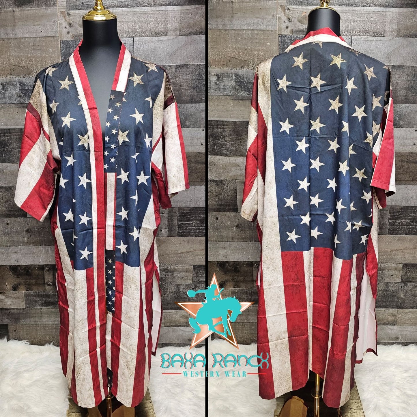 Patriotic Flag duster coverup
