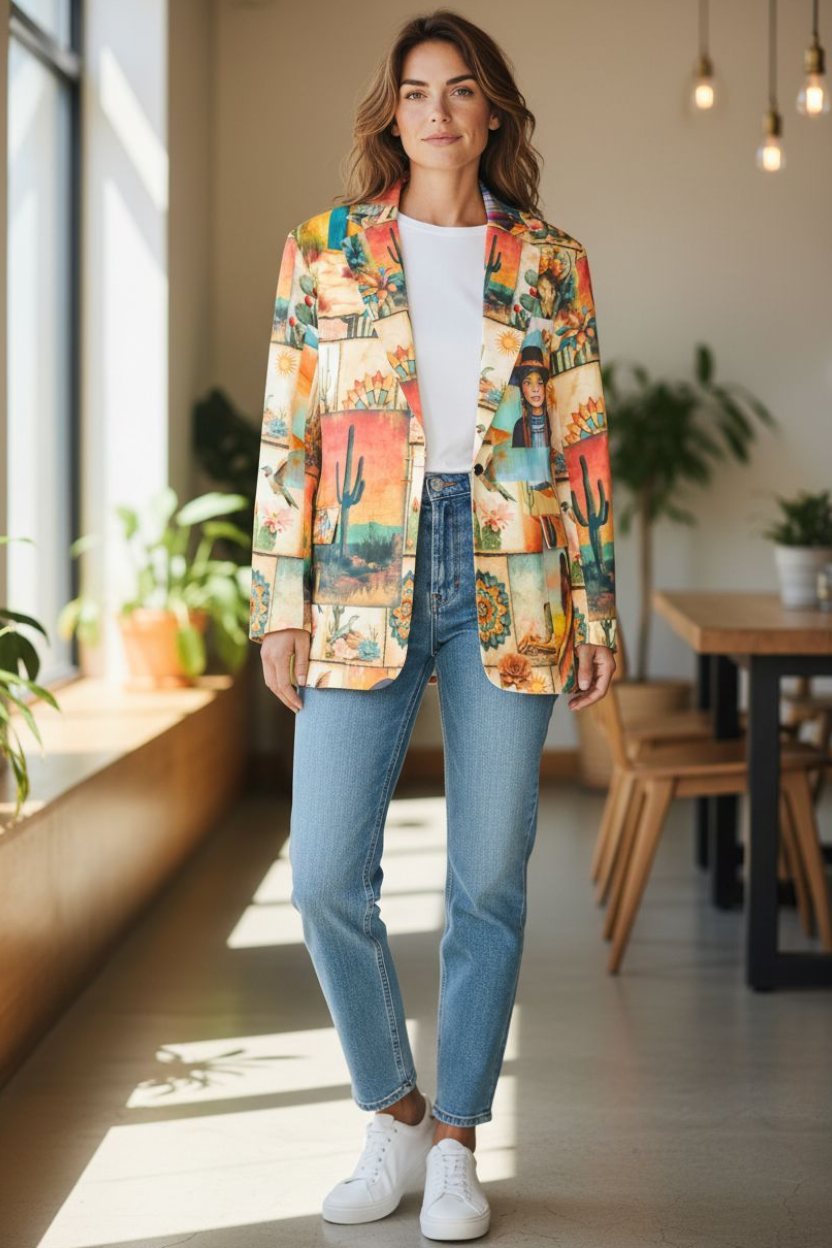 Colores de Mexico Pictures of the Southwest Blazer