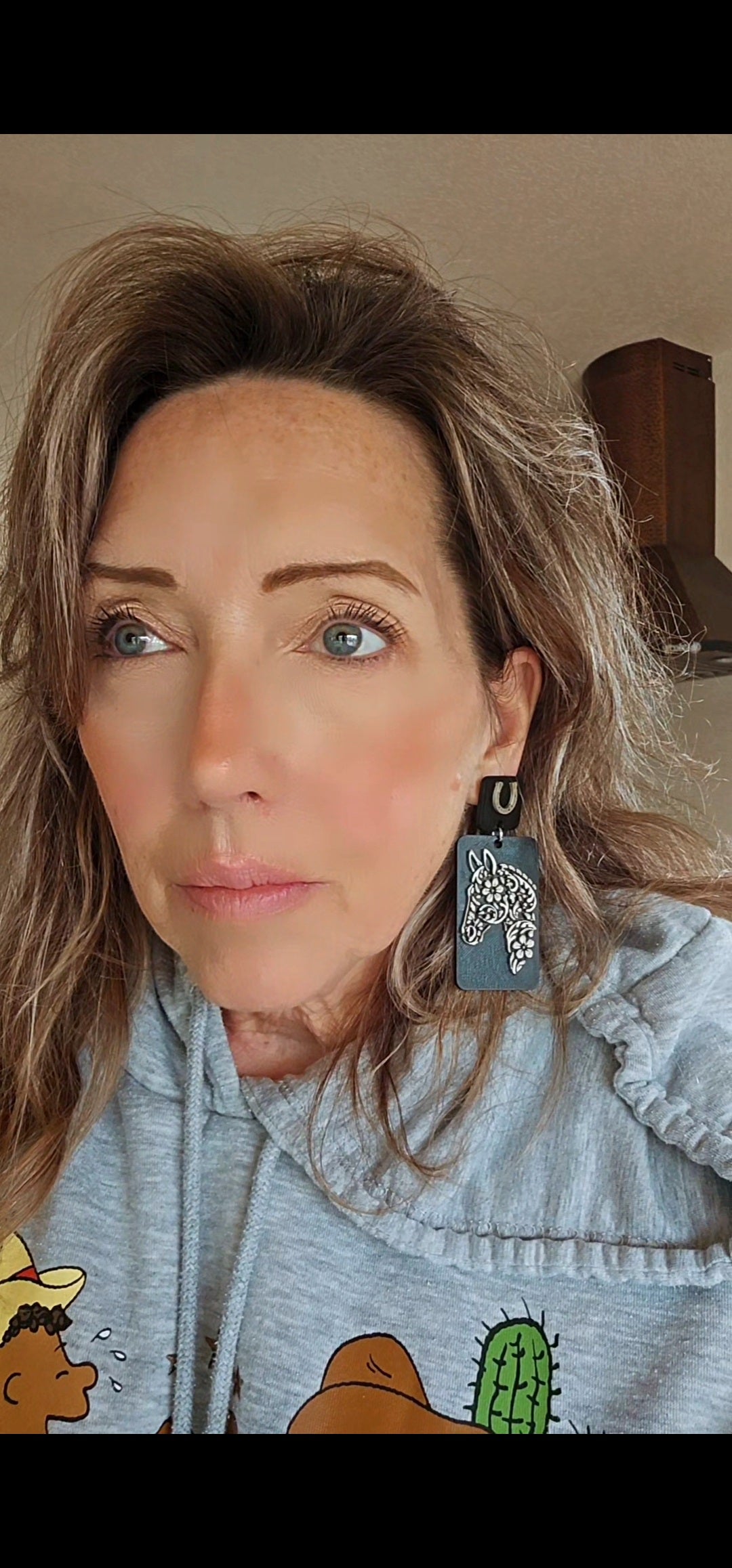 3D Print Horse Equestrian Western Earrings Made in America choice of colors