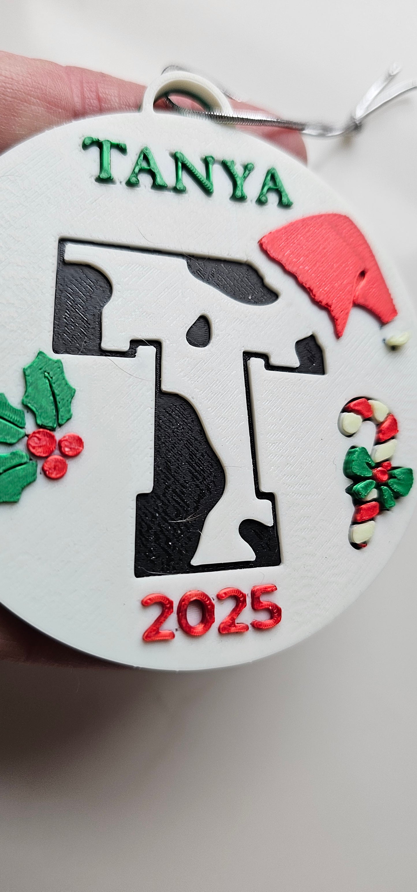 3D Print Personalized Christmas Gift Favor Cow Print Western Ornament