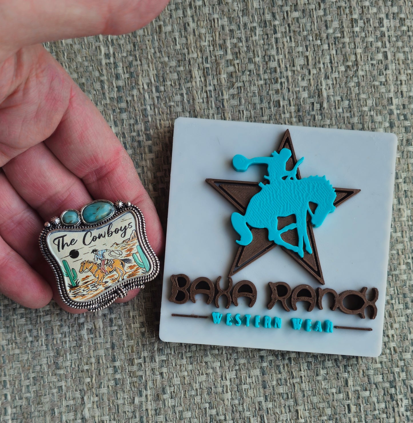 Baha Ranch Cowbits Western Vintage Inspired Stretch Ring