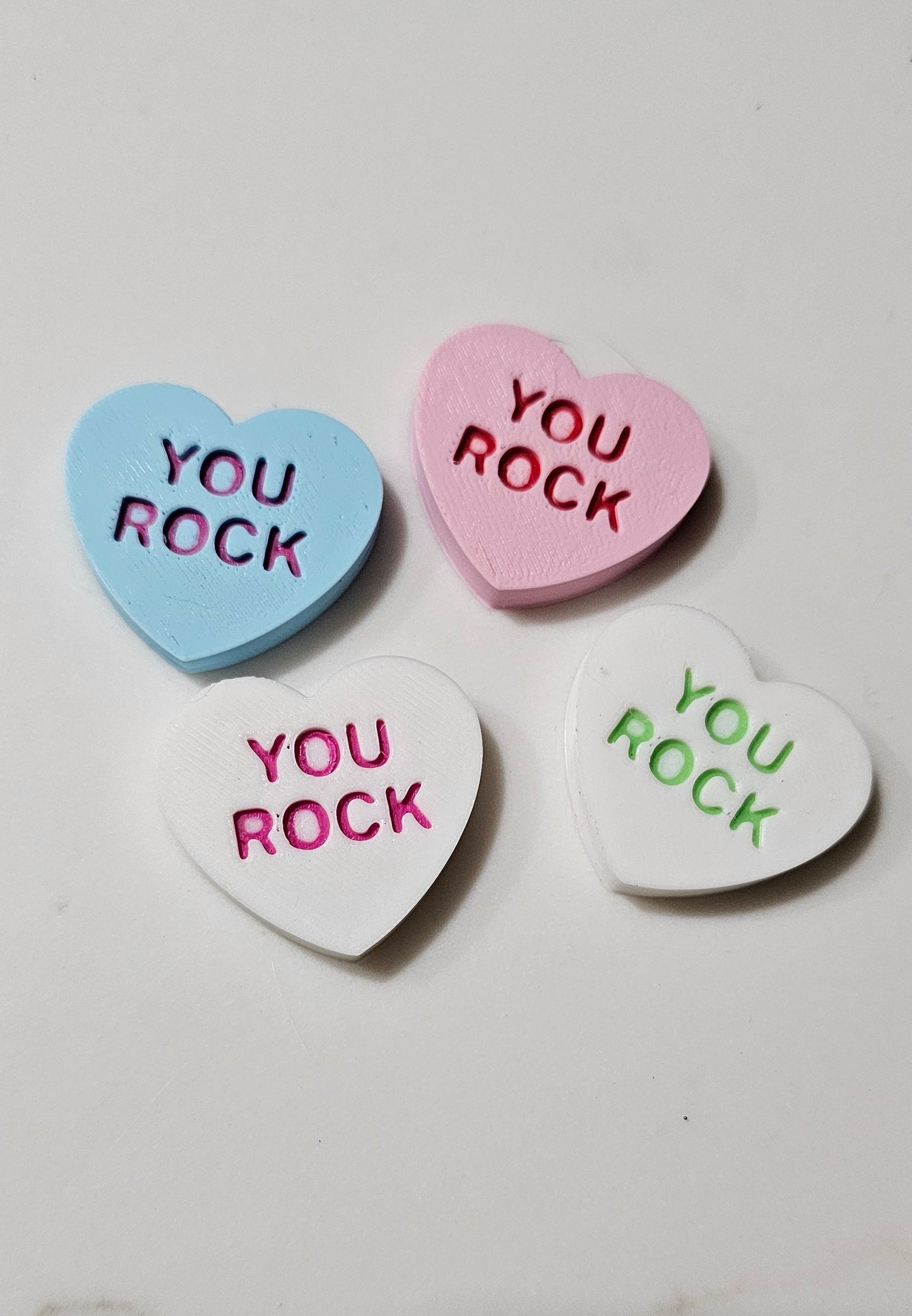 3d Printed Candy Conversation Heart Pins or Earrings Made in America