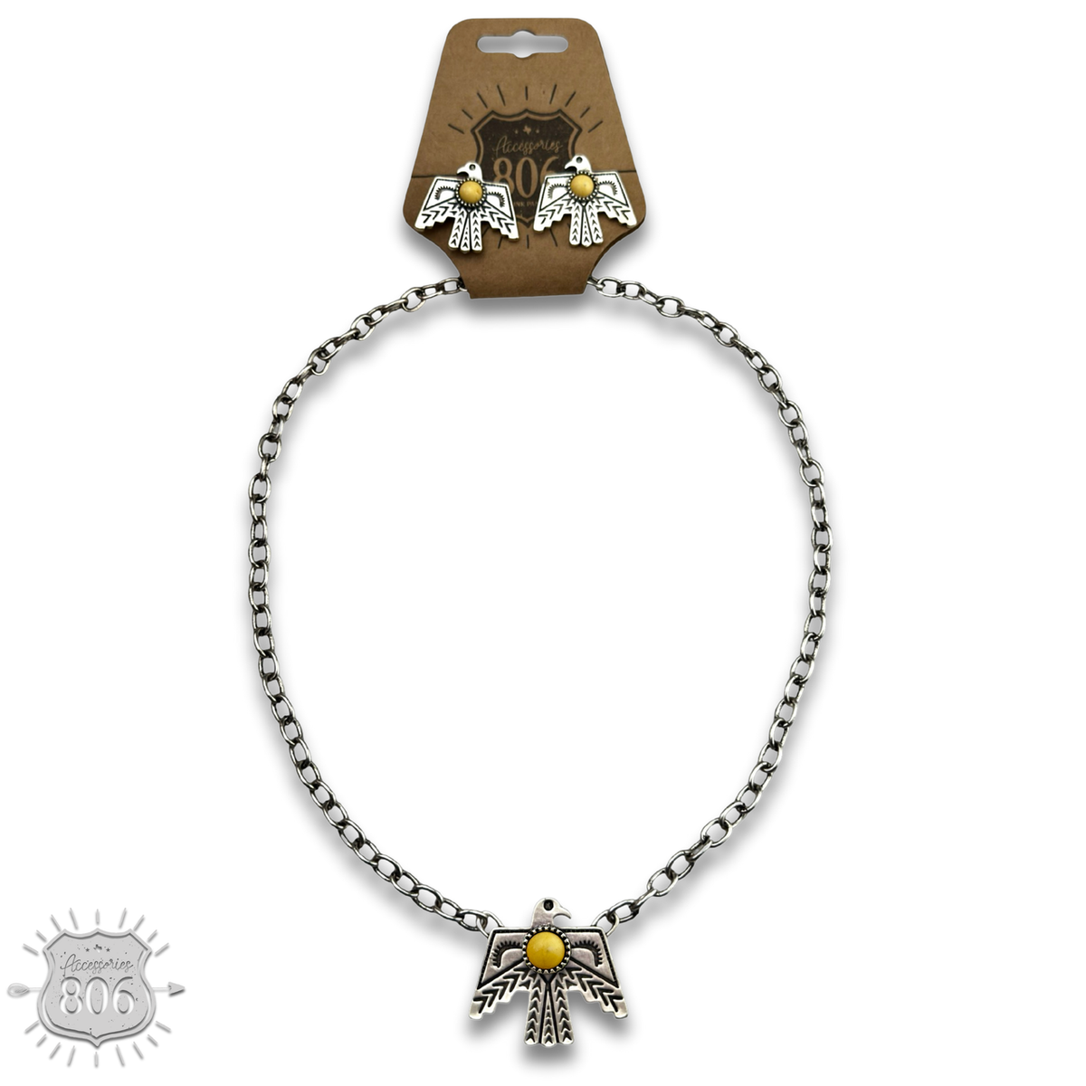 Pink Panache Thunderbird necklace set, last call