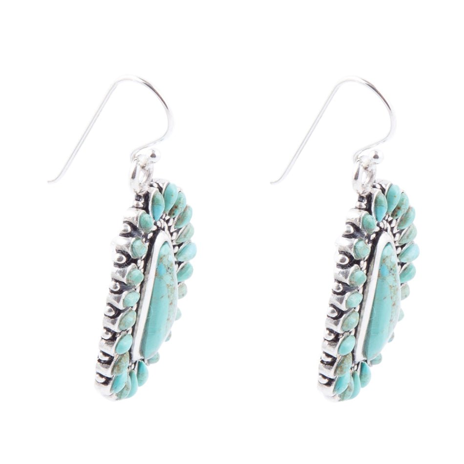 Sedona Turquoise and Sterling Silver Earrings