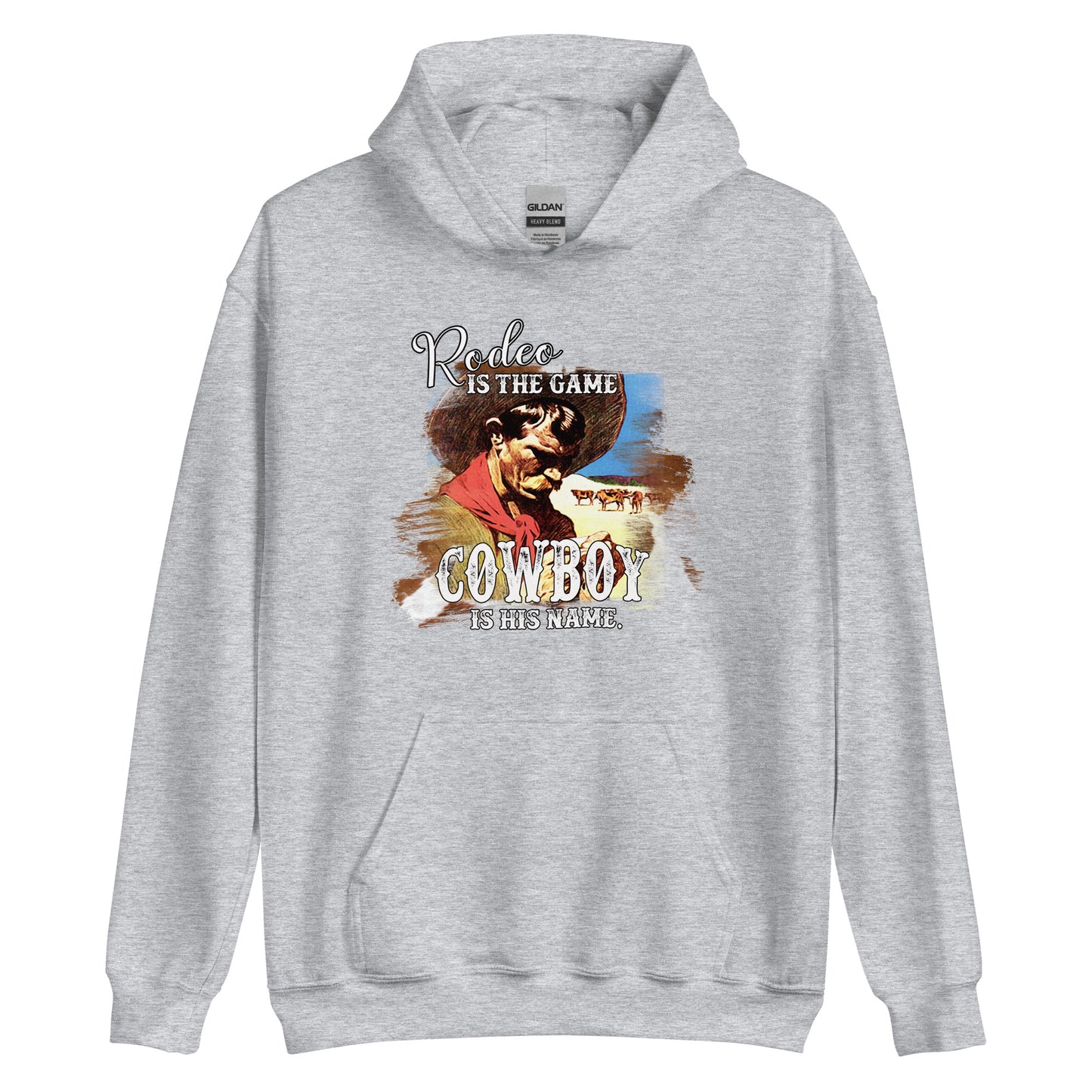 Rodeo Is The Game Unisex Hoodie choice of colors