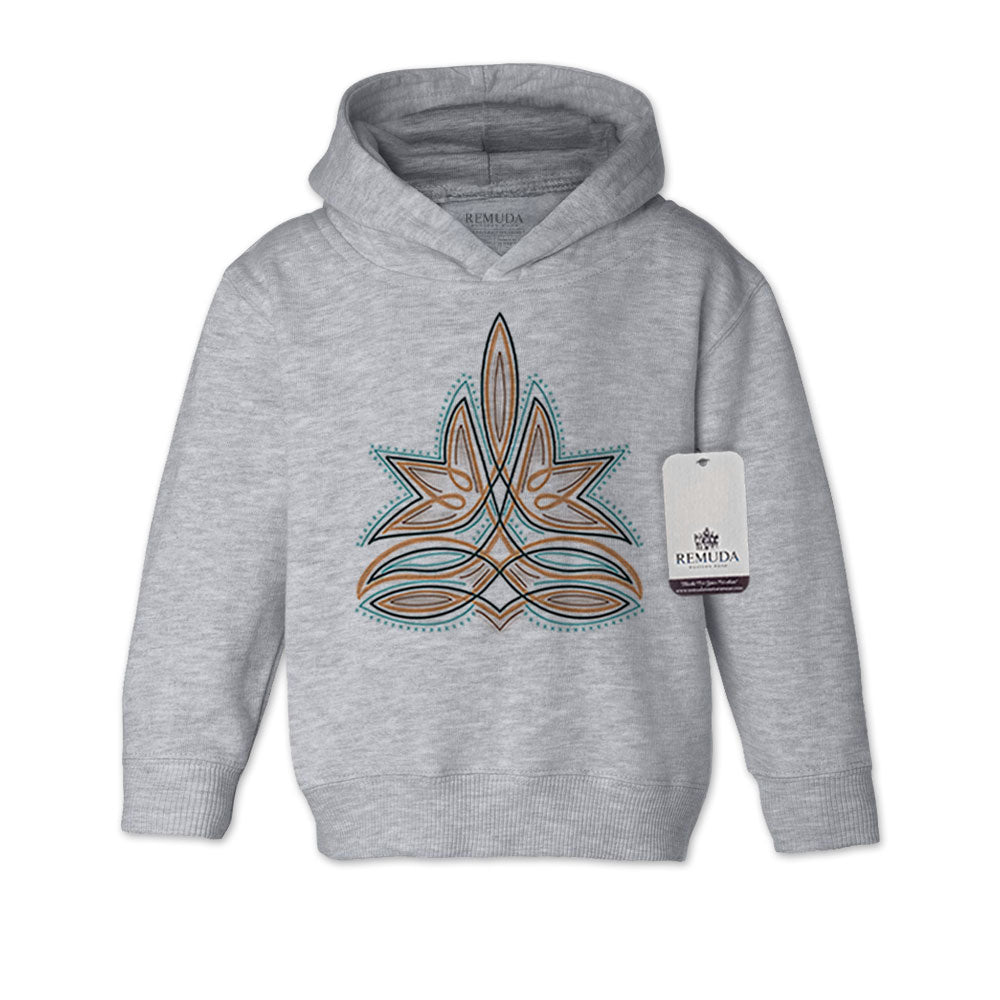 Remuda Western Boot Stitch - Toddler Kids Western Pullover Hoodie