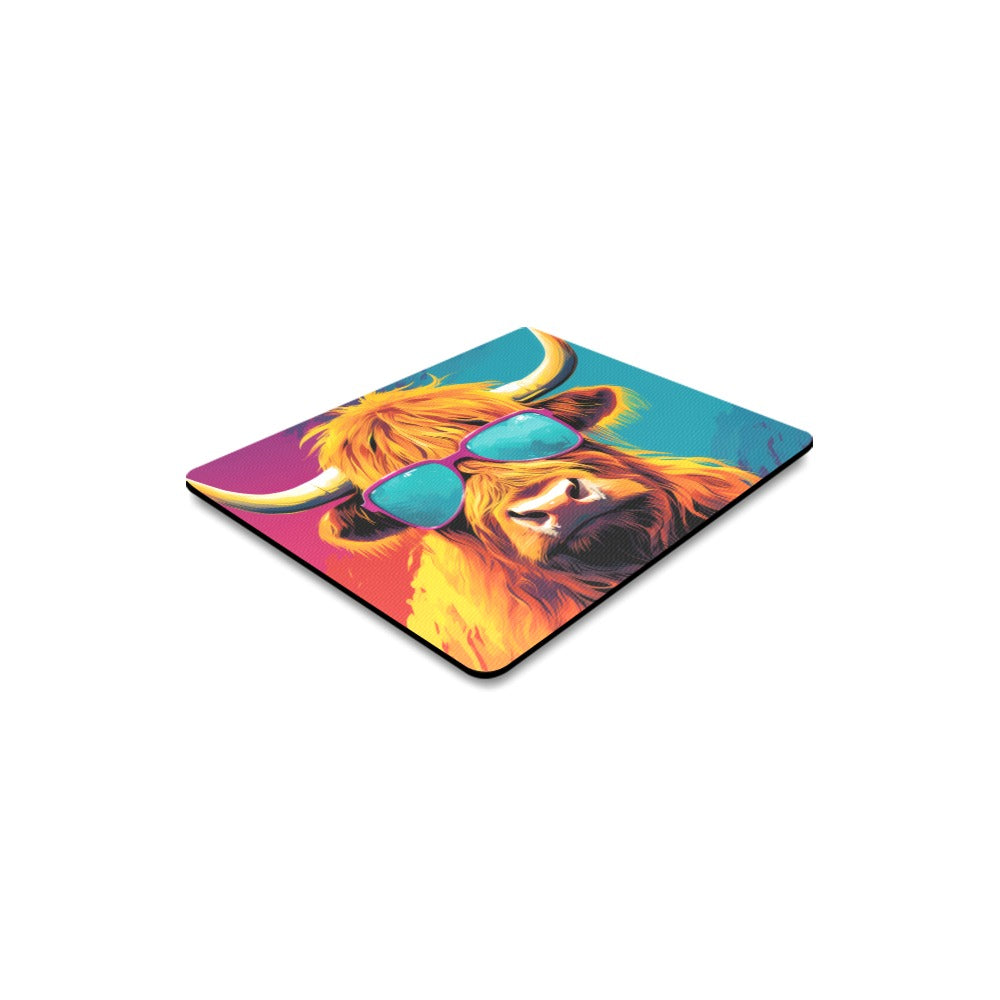 Cool Highland Cow Mouse Pad