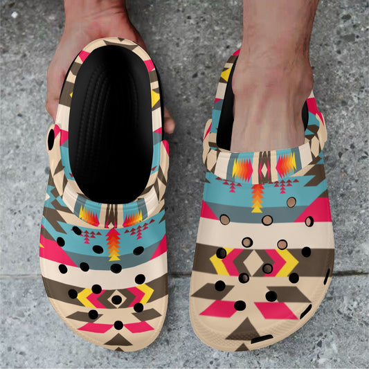 New Colorful Aztec Clog Shoes