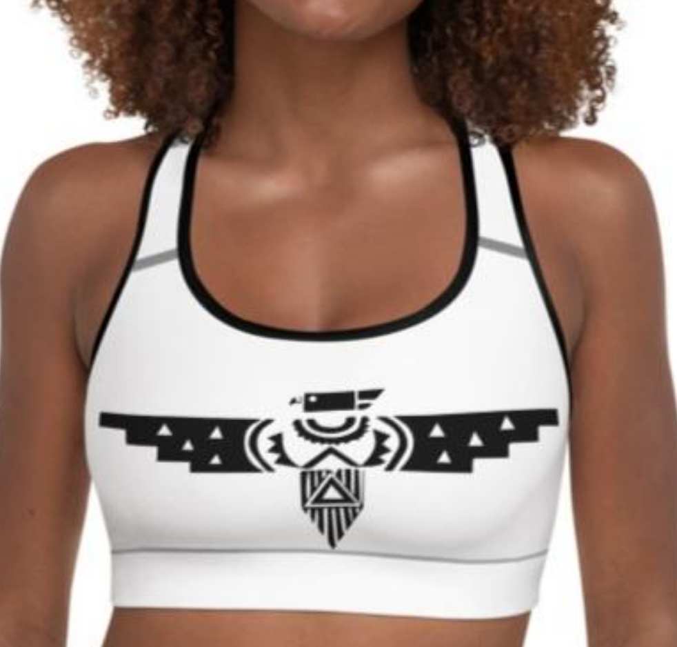 Thunderbird Sports Bra - aztec, aztec thunderbird, bra, southwest, southwest print, sports bra, thunder bird, thunderbird, work out gear, workout, yoga - - Baha Ranch Western Wear
