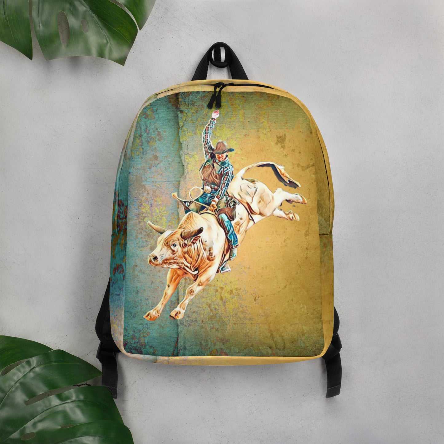 Bullrider Minimalist Backpack - back pack, backpack, bull rider, bullrider, gym, rodeo, rodeo style, weekend, workout - - Baha Ranch Western Wear