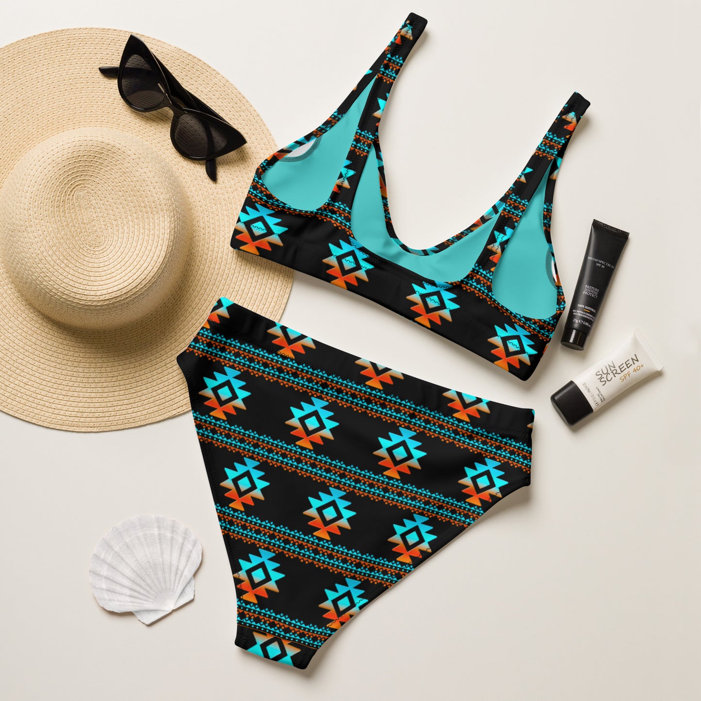 Yeehaw Black Aztec Bikini - #bk, #swimmingsuit, #swimsuits, #westernswimsuit, aztec, aztec print, bikini, bikini set, bikini swim suit, bikini swim wear, swim, swim suit, swim suits, swim waer, swim wear, swim wera, swimming, swimming suit, swimming suits, swimmingsuits, swimsui, swimsuit, swimsuts, swimwaer, swimwear, turquoise, turquoise aztec, yeehaw swimsuit - - Baha Ranch Western Wear