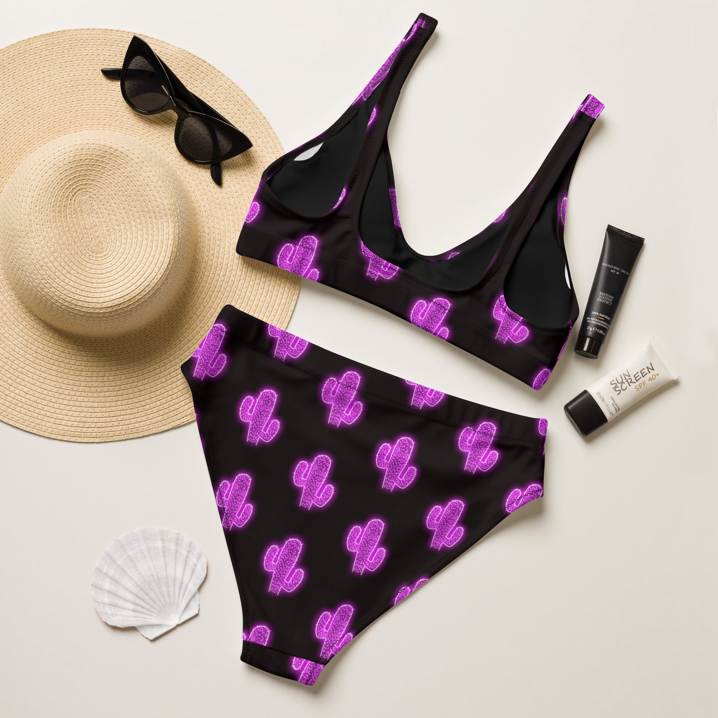 Yeehaw Purple Neon Cactus Bikini - #bk, #swim, #swimming, #swimmingsuit, #swimmingsuits, #swimsuits, #swimwear, #westernswimsuit, bikini, bikini swim suit, bikini swim wear, cactus, cactus print, swim suit, swim suits, swim waer, swim wear, swim wera, swimming suit, swimming suits, swimsui, swimsuit, swimsuts, swimwaer, yeehaw swimsuit - - Baha Ranch Western Wear