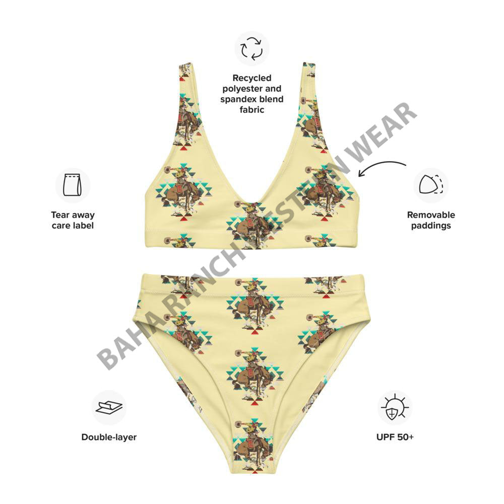 Yeehaw Let Er Buck Aztec Bronc Bikini - #bk, #swimmingsuit, #swimsuit, #swimwear, aztec, bikini, bikini swim suit, bikini swim wear, bronc, bronco, broncos, broncriding, broncs, cowgirl, high waisted, high waisted bikini, let er buck, southwestern, swim, swim suit, swim suits, swim waer, swim wear, swim wera, swimming, swimming suit, swimming suits, swimmingsuits, swimsuits, swimsuts, swimwaer, western, yeehaw swimsuit, yellow, yellow bikini - - Baha Ranch Western Wear