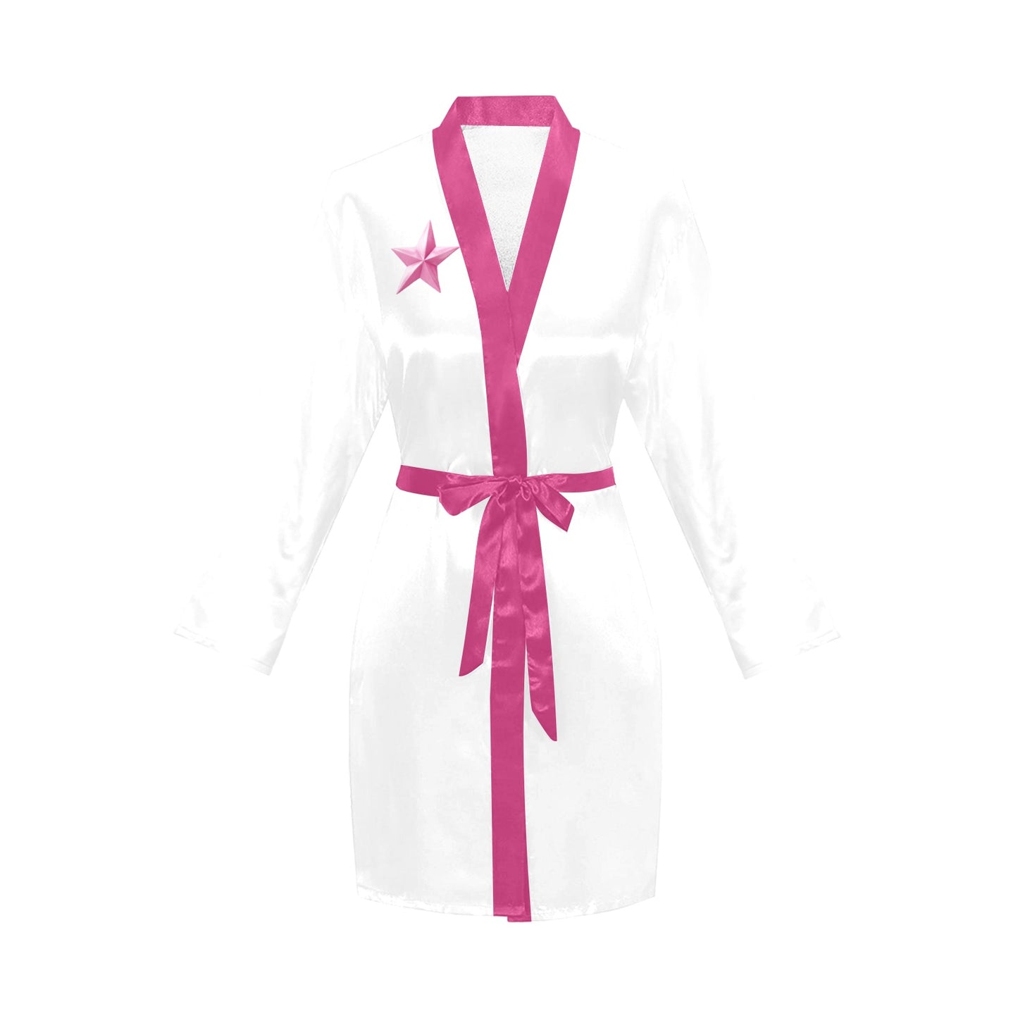 Bridesmaid Boots Women's Belted Satin Feel Dressing Lounge Robe