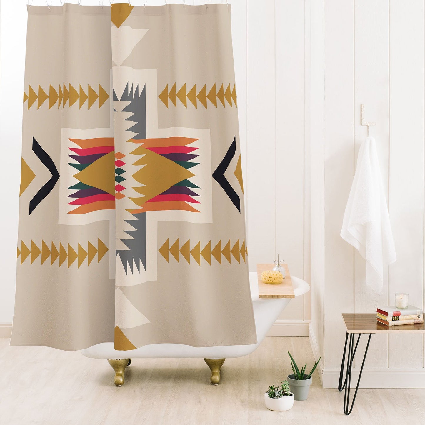 Golden Aztec Shower Curtain - #aztec, aztec blanket, aztec blanket print, aztec design, aztec designs, aztec print, aztec prints, aztecc, azteccomforter, aztecprint, aztecs, bathroom, bathroom decor, curtain, decor, golden aztec, home, home decor, honey aztec, ranch, rodeo, shower, southwest aztec, southwestern, southwesterndecor, southwesternhomedecor, western, western decor, western home decor, westerndecor, westernhomedecor, westernshowercurtain - - Baha Ranch Western Wear