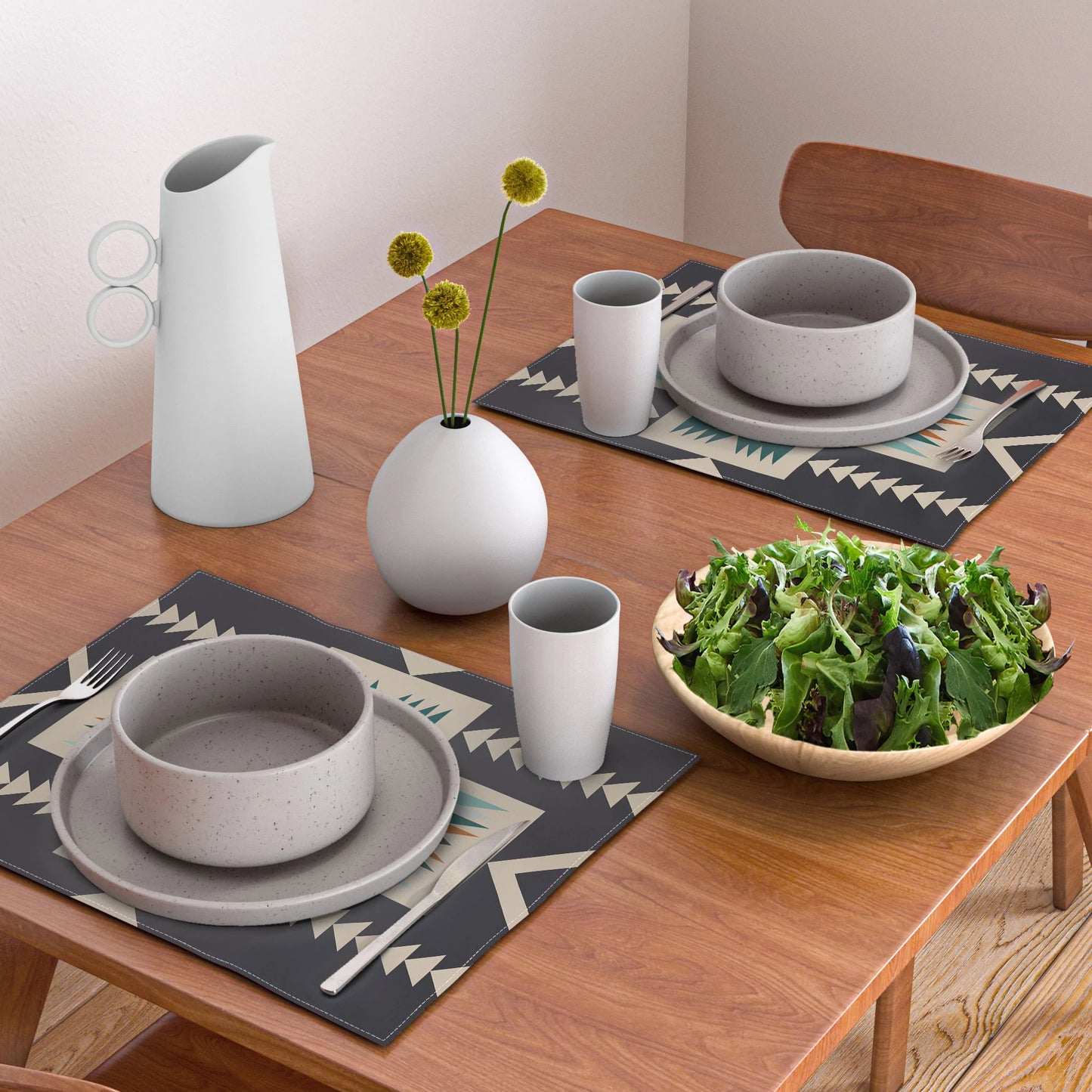 Ruidoso Aztec Placemats - aztec, aztec design, aztec designs, aztec print, aztecprint, cowboy, cowboy print, cowboydecor, cowboys, kitchen, kitchen decor, kitchenwestern, southwest, southwest aztec, southwest design, southwest print, southwestern, southwesterndecor, southwesternhome, southwesternhomedecor, western kitchen - northstar - Baha Ranch Western Wear