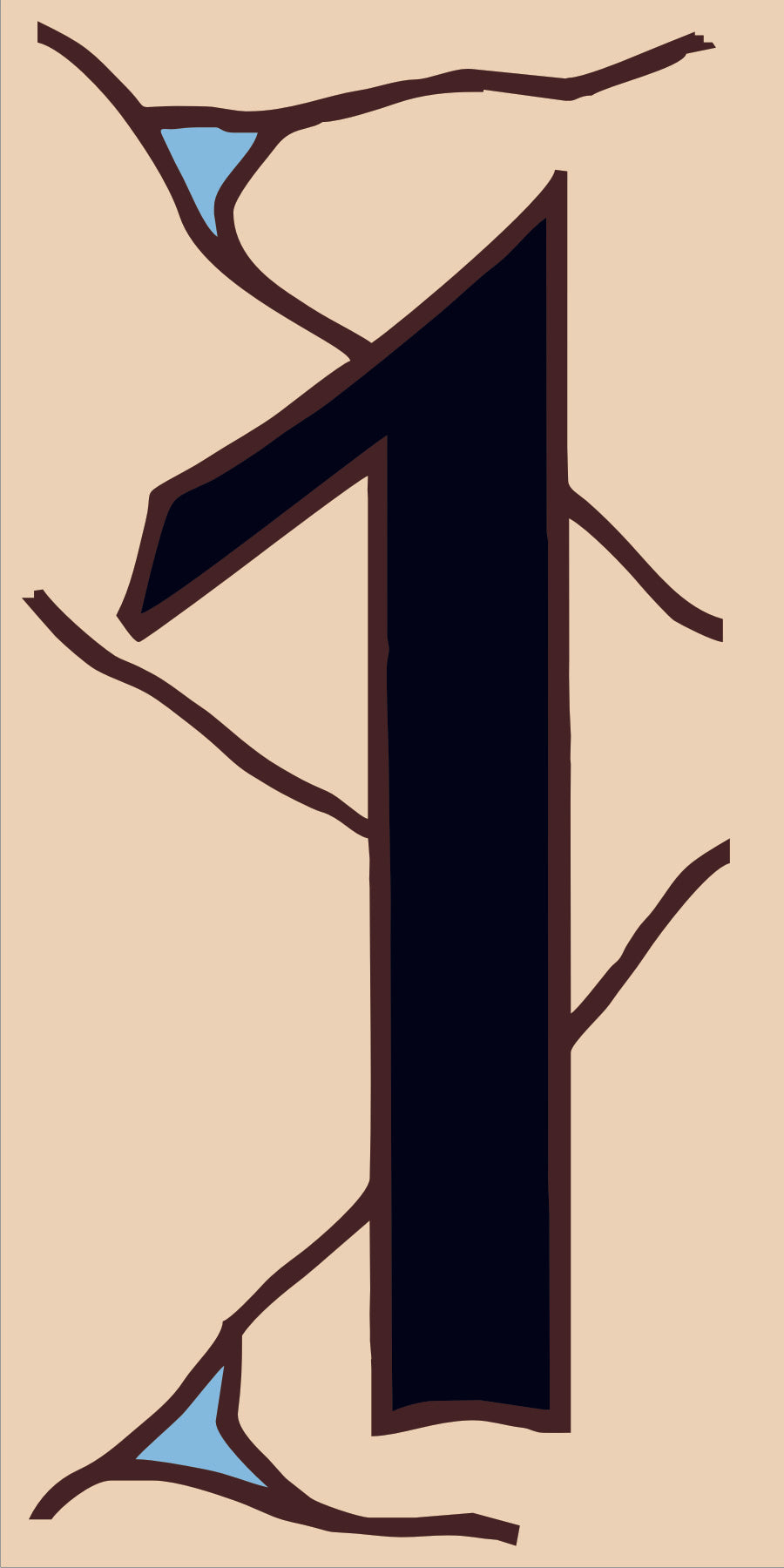 Southwest Adobe Sand House Number Tiles