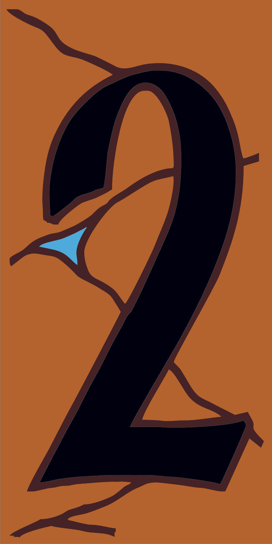 Adobe Terra Cotta Southwest House Number Tiles