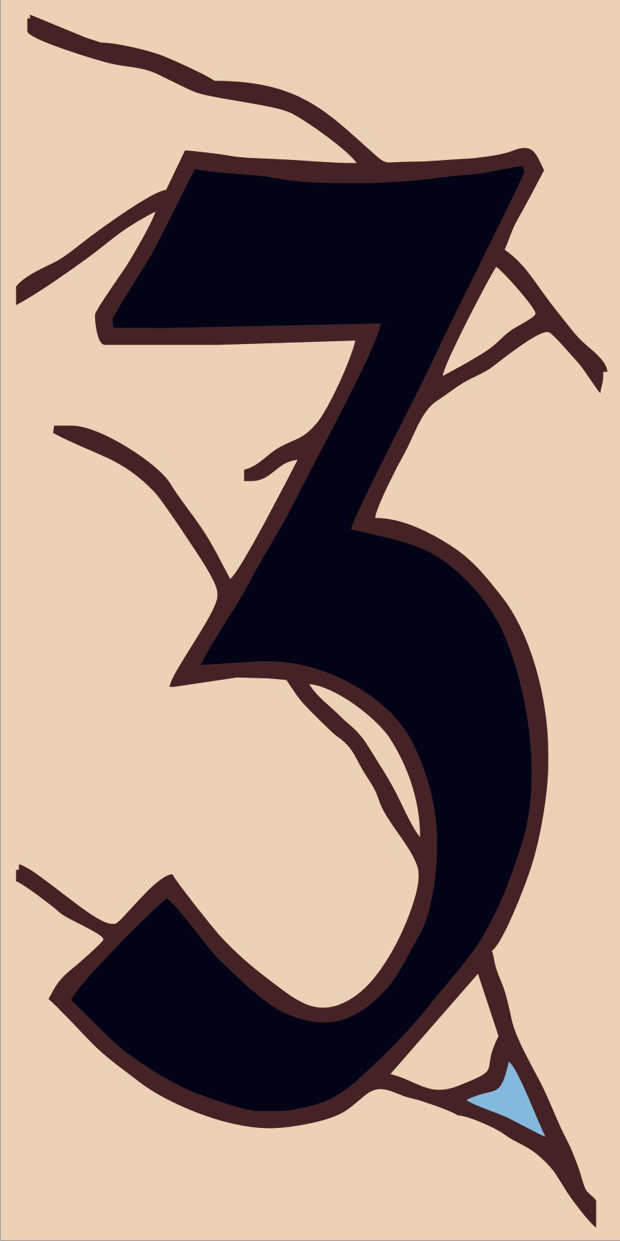 Southwest Adobe Sand House Number Tiles