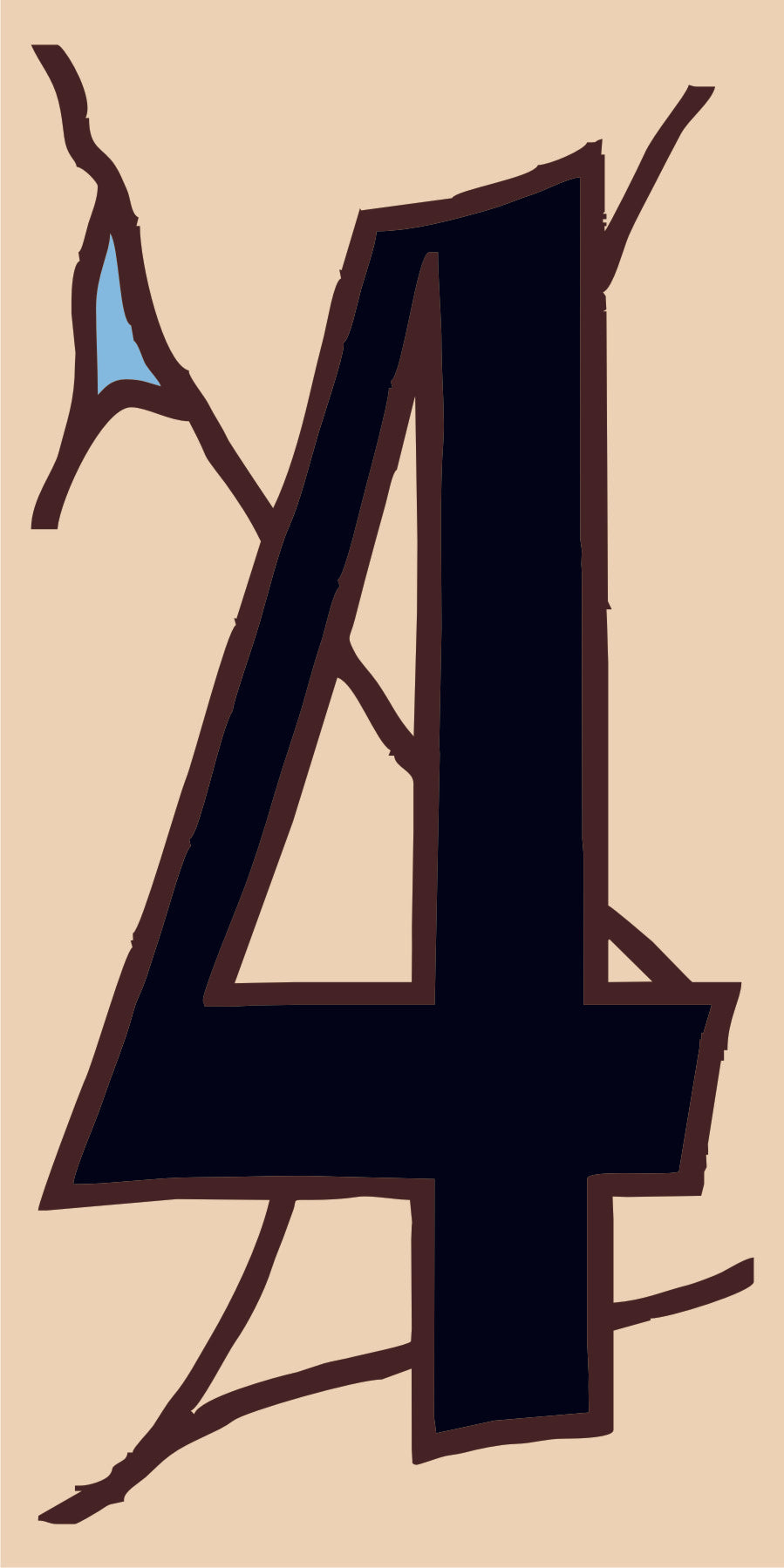 Southwest Adobe Sand House Number Tiles