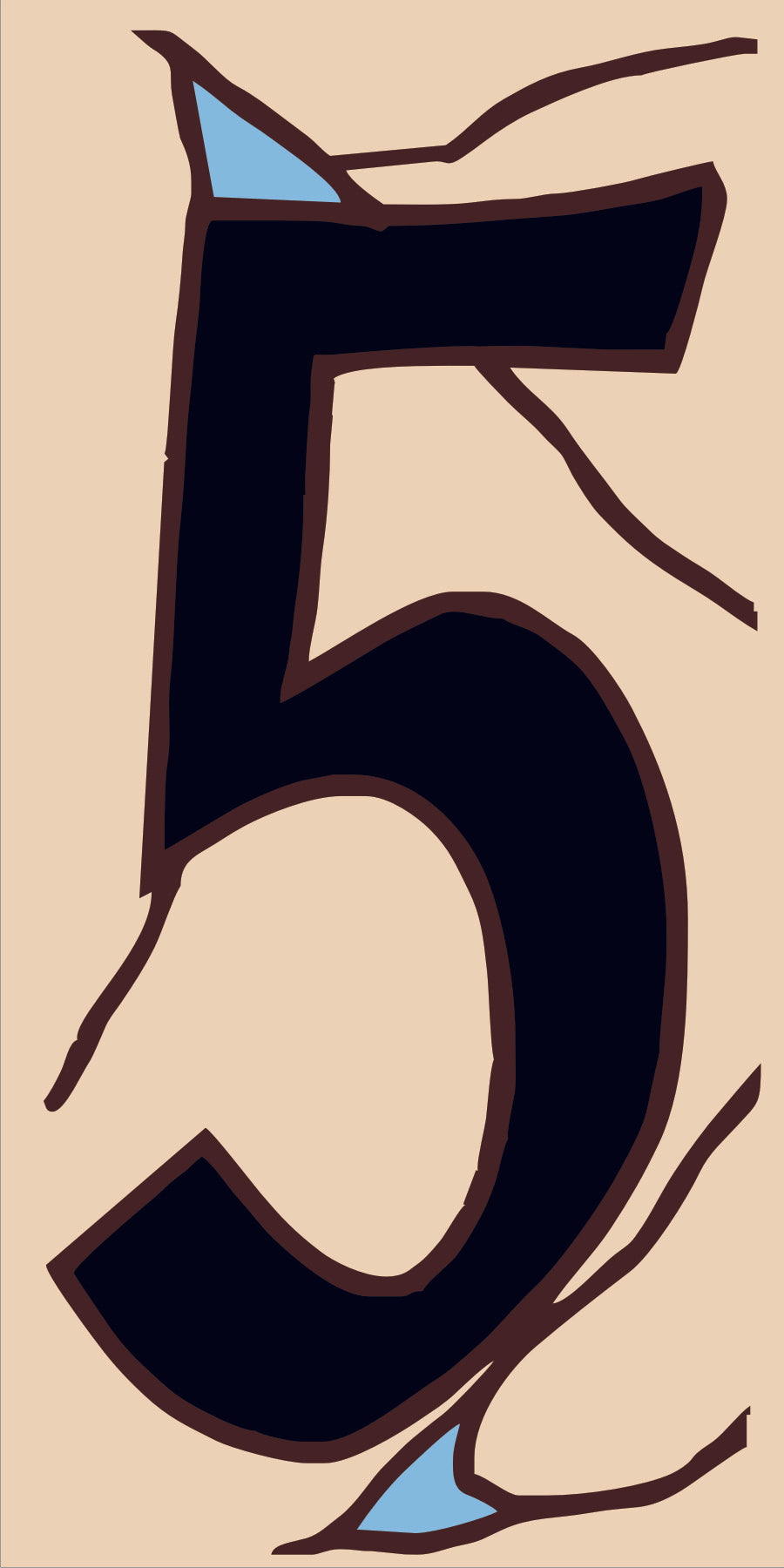 Southwest Adobe Sand House Number Tiles