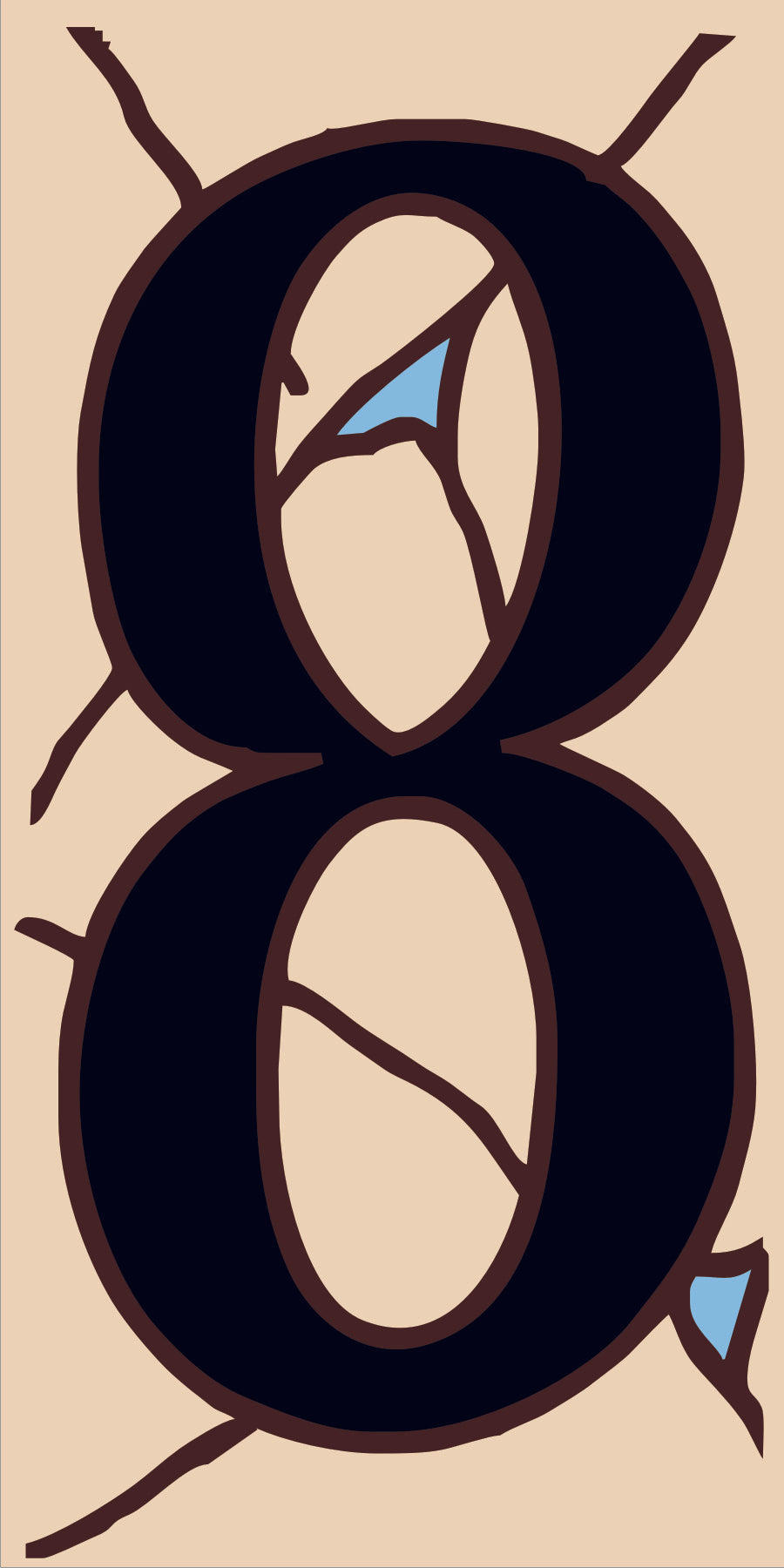 Southwest Adobe Sand House Number Tiles