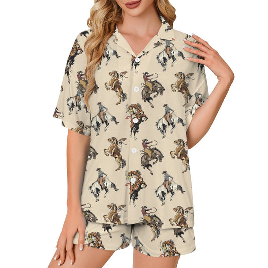 Baha Ranch Vintage Cowgirl Women's Pajamas Made in America