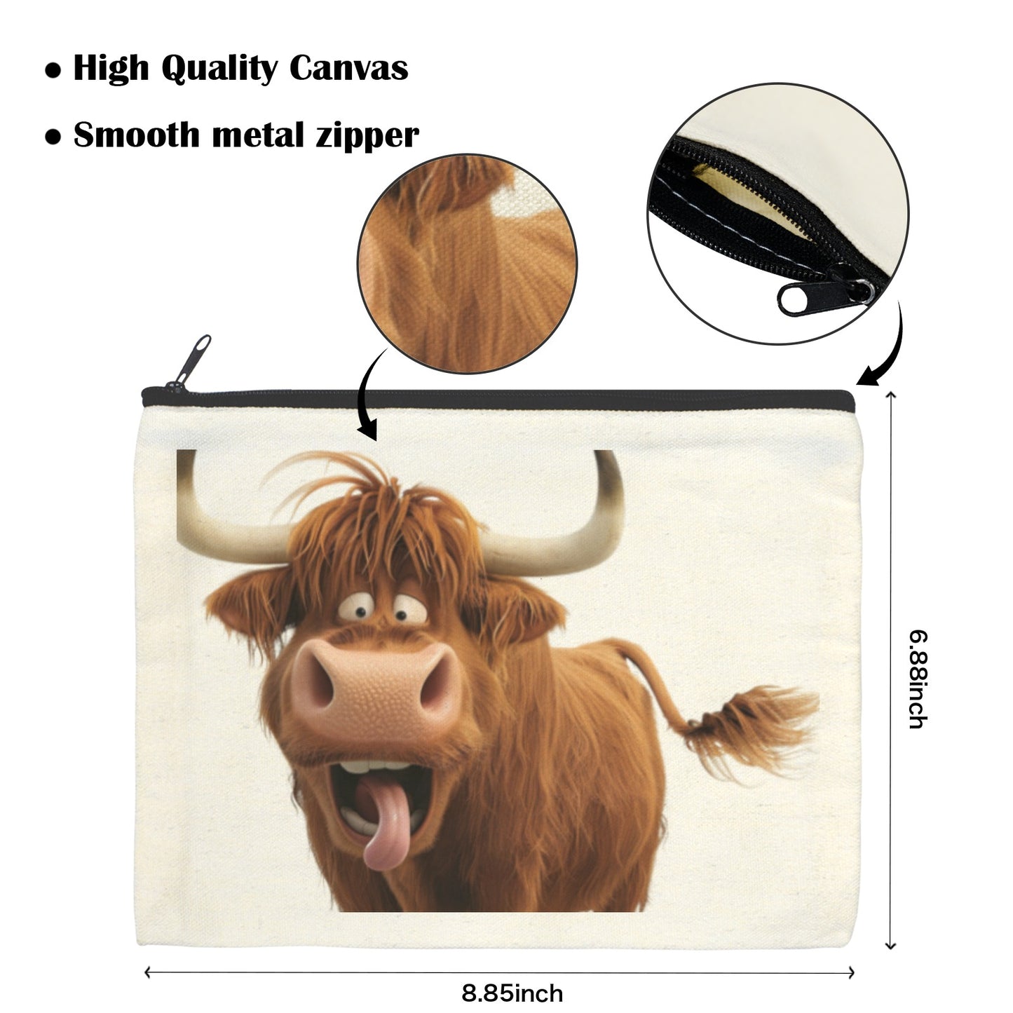 Crazy Highland Pack of 5 bags Cosmetic Accessory Made in America