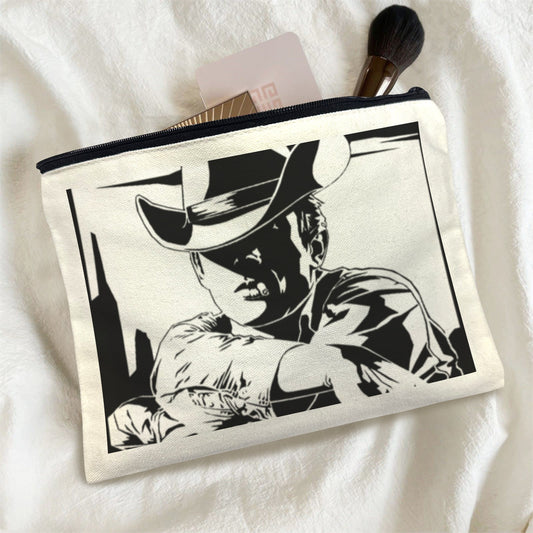 Baha Ranch Black White Cowboy Cosmetic Bag Pack of 5 Made in America