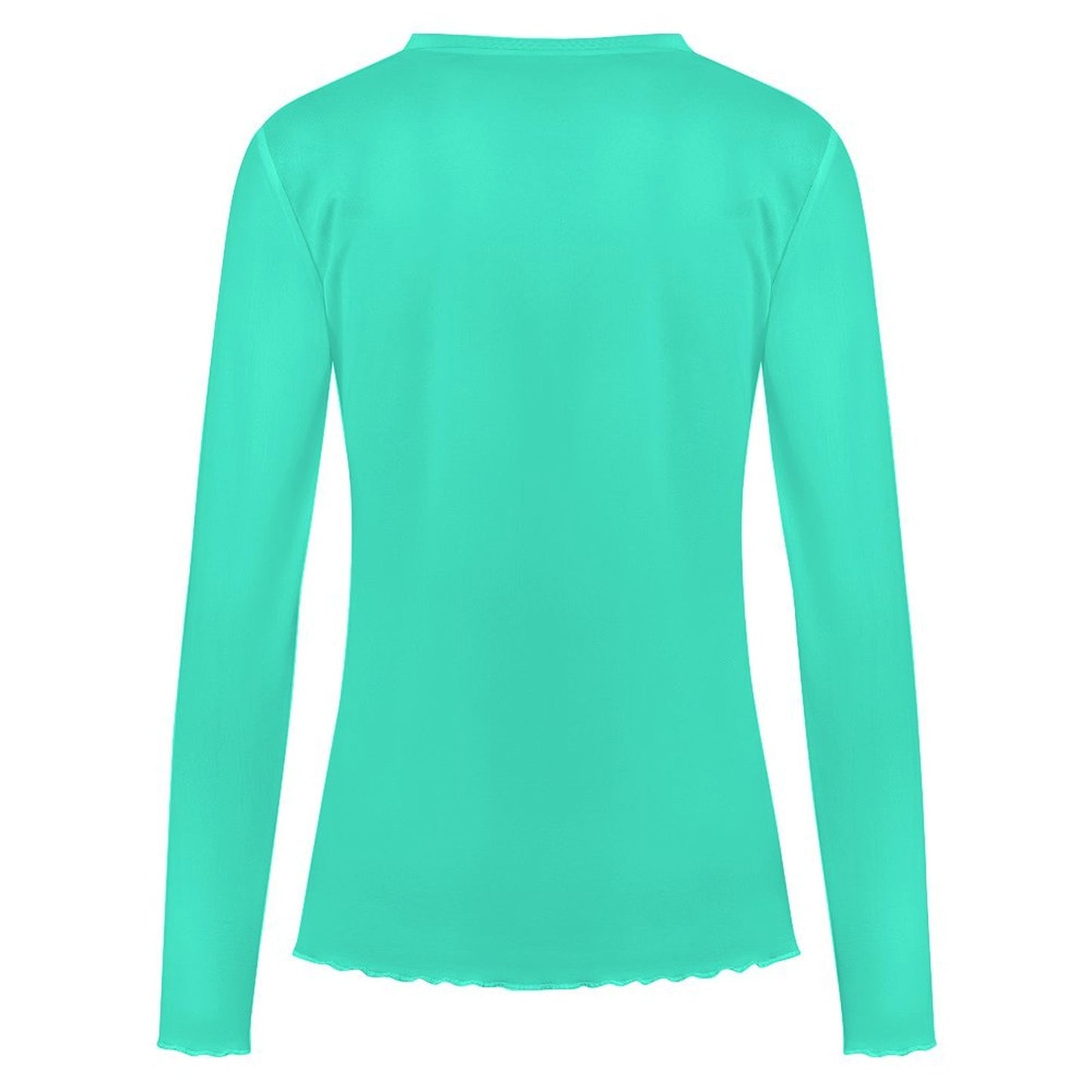 Baha Ranch Aqua Rodeo Bronc Long Sleeve Mesh Top