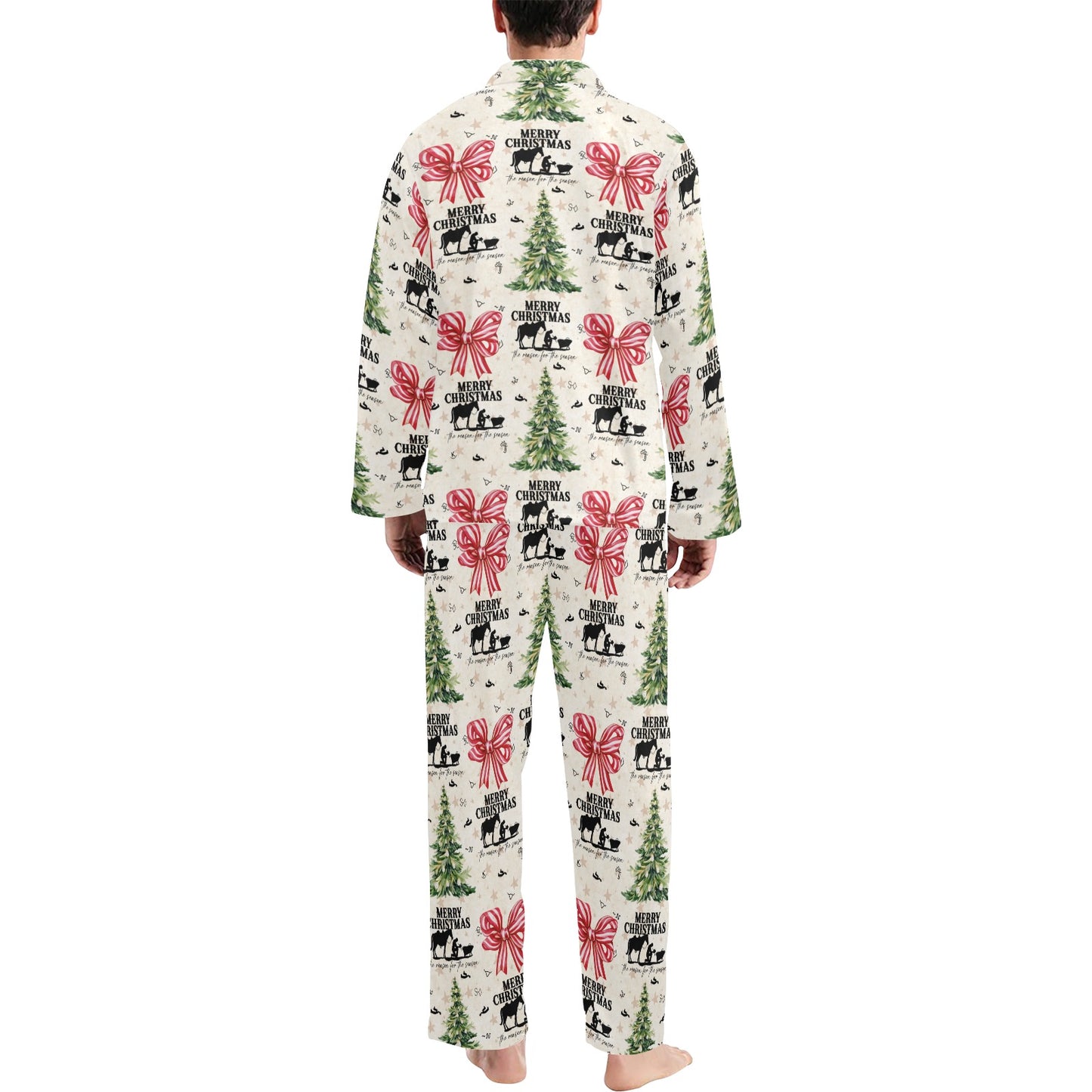 Praying Cowboy Christmas Men's Pajamas Set